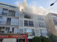 اصابة سيدة جراء حريق منزل في تل ابيب